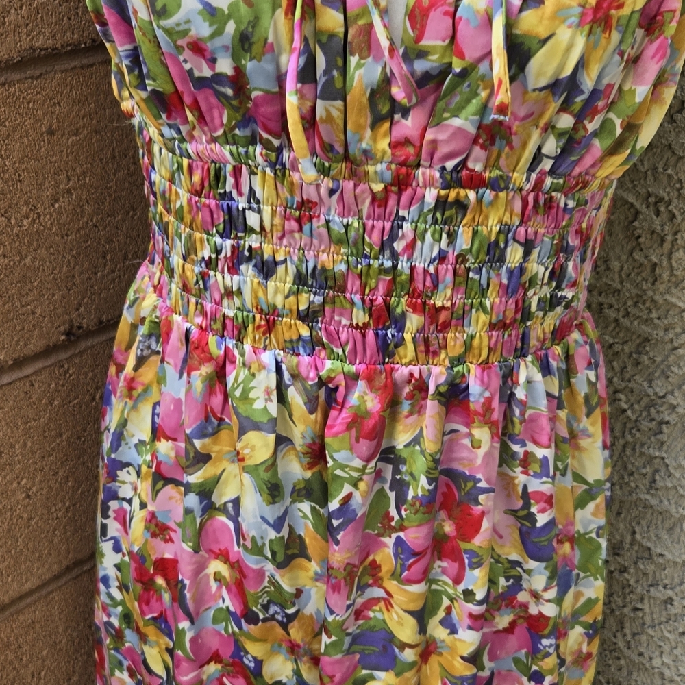 ASTR The Label Smocked Fully Lined Floral Maxi Dress - Picture 5 of 11